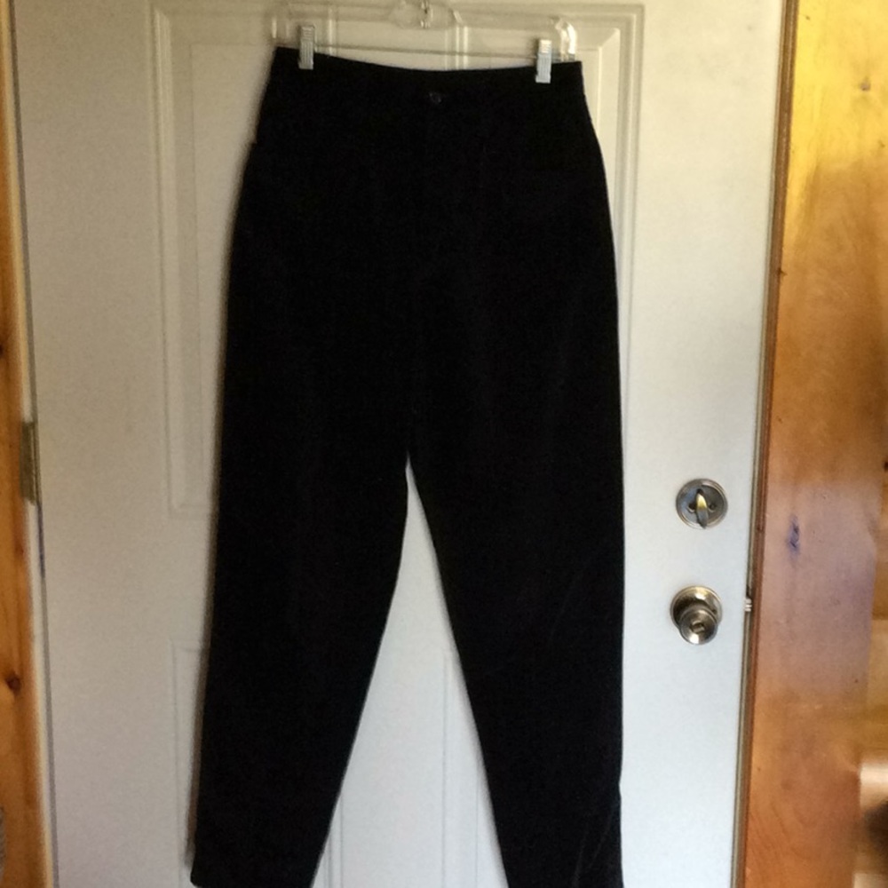 Talbot’s Black velveteen Jean pants.